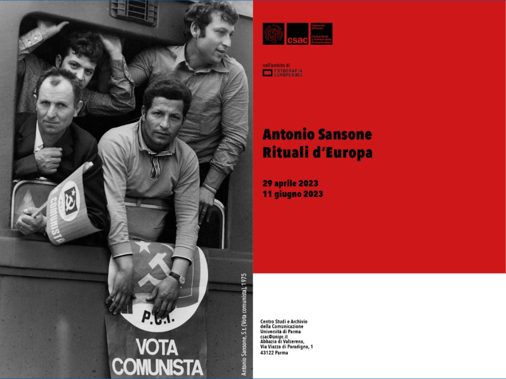 Mostra: "Antonio Sansone. Rituali d'Europa" - CSAC - 29 aprile / 11 giugno 2023